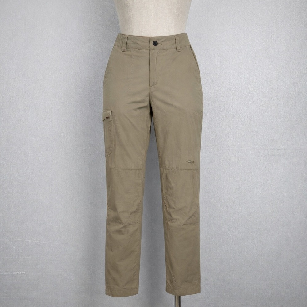 Outdoor Research Womens Quarry Pants Tan Khaki Hiking Climbing Stretch 269244‎ 2